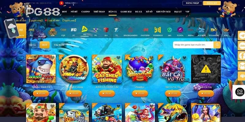 Top game bắn cá trực tuyến đáng chơi nhất tại PG88